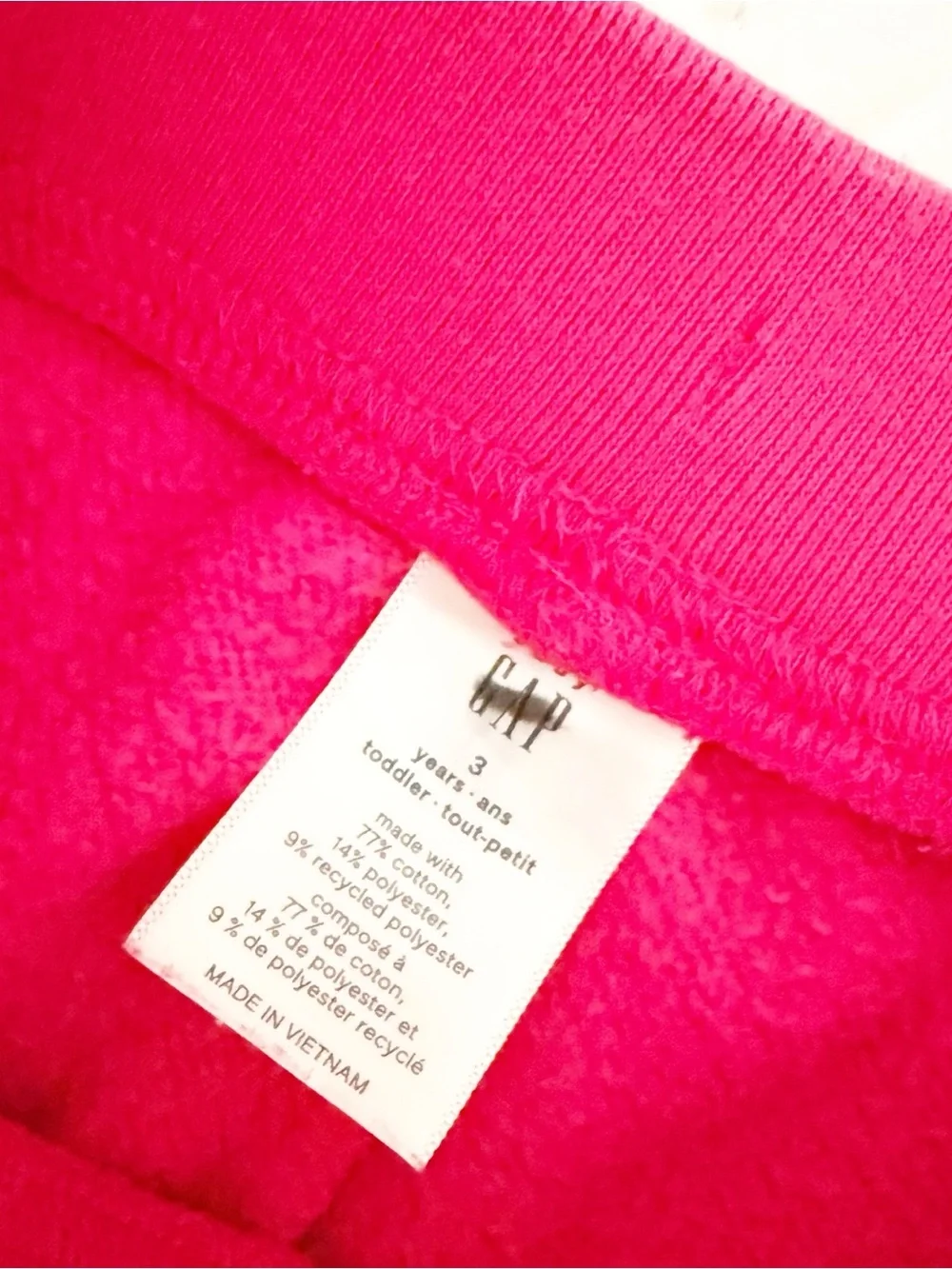 GAP 3T Kids Pink Fleece Sweatpant Joggers